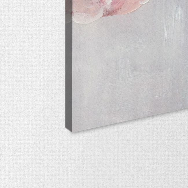 Πίνακας σε καμβά Pink roses in vase I