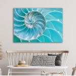 Canvas print , Sea Shell, Turquoise