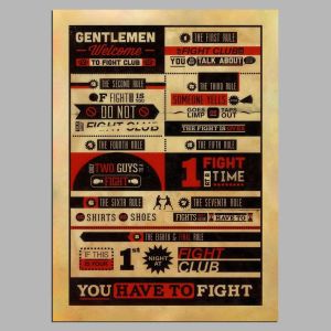 Fight Club rules, poster 2