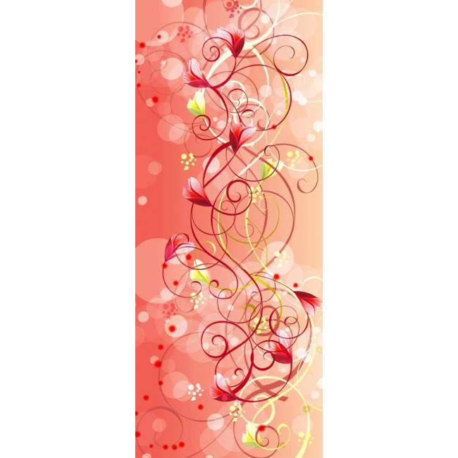Fridge sticker Floral pink