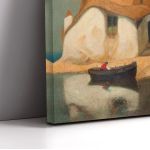 Canvas print Fisherman's house by the sea, Oikonomou M.