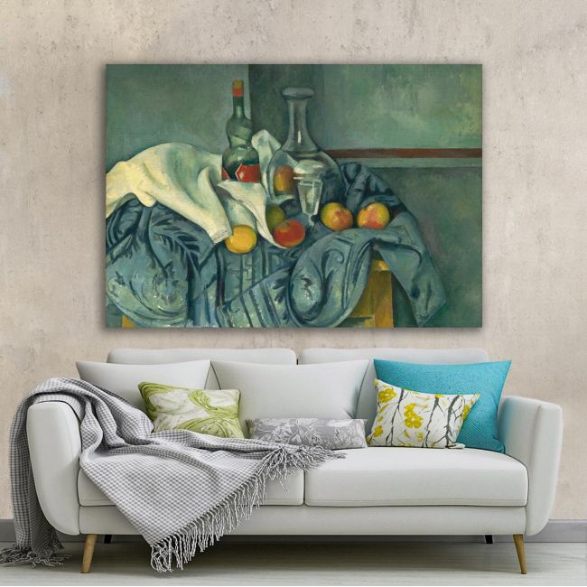 Canvas print The peppermint bottle, Cezanne P.