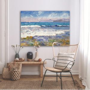 Πίνακας σε καμβά κύματα και γλάροι, Fresh breeze 2