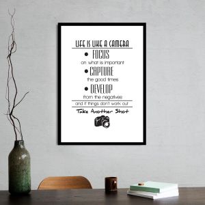 Life is like a camera Poster