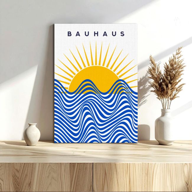 Canvas print Bauhaus sun
