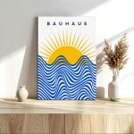 Πίνακας σε καμβά Bauhaus sun