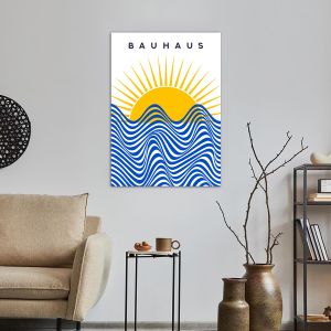 Πίνακας σε καμβά Bauhaus sun 2