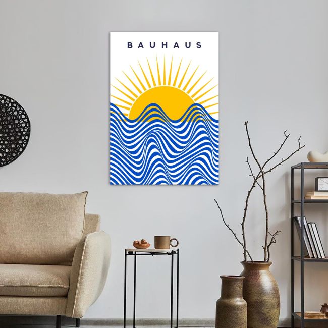 Canvas print Bauhaus sun