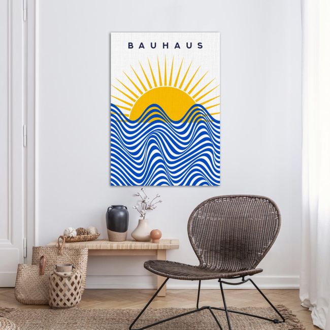 Πίνακας σε καμβά Bauhaus sun