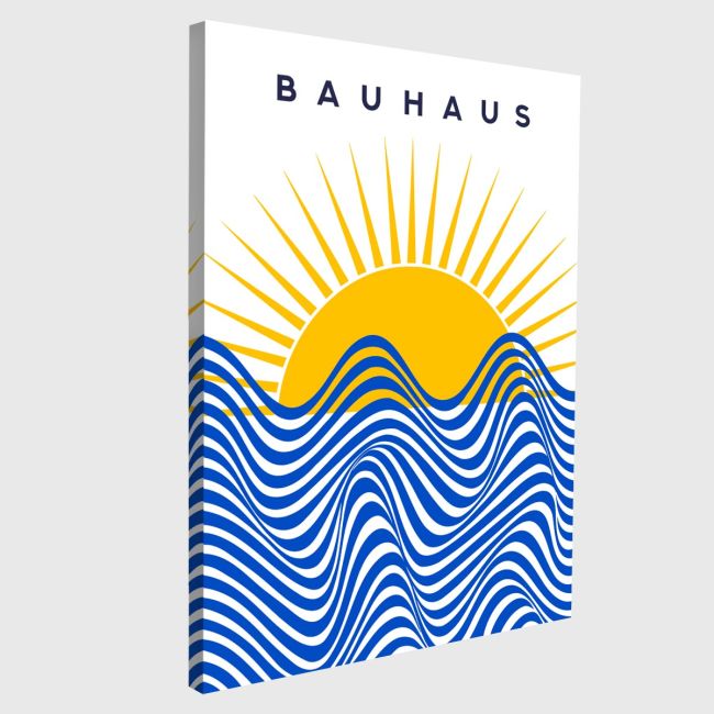 Πίνακας σε καμβά Bauhaus sun