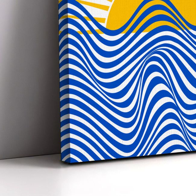 Πίνακας σε καμβά Bauhaus sun