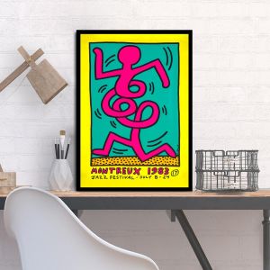 Exhibition Poster, Montreux 1983, Keith Haring, Poster