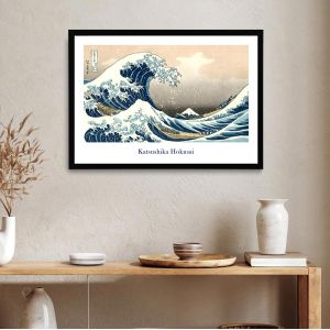 The great wave, Hokusai, αφίσα, κάδρο