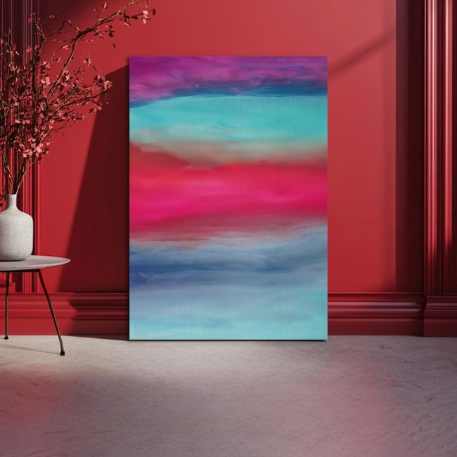 Πίνακας σε καμβά Hand painted gradient κάθετο