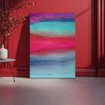 Πίνακας σε καμβά Hand painted gradient κάθετο