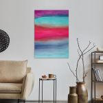 Πίνακας σε καμβά Hand painted gradient κάθετο