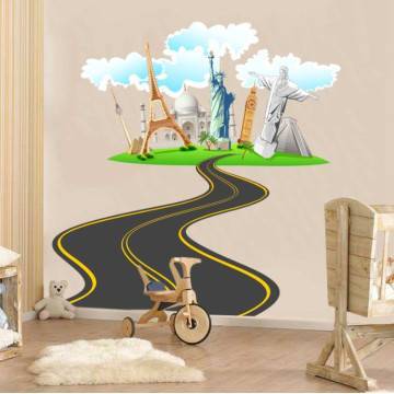 Wall stickers The road to the world