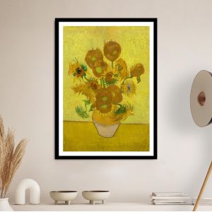 Sunflowers art ΙΙ, van Gogh Vincent, Poster
