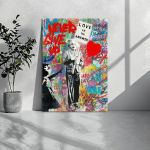 Canvas print Love is the answer street art