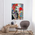 Canvas print Love is the answer street art