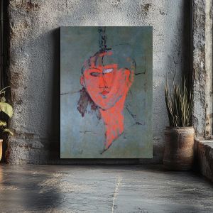 Πίνακας ζωγραφικής Study of a head, Modigliani