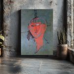 Canvas print Study of a head, Modigliani