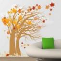 Αυτοκόλλητο τοίχου Φθινοπωρινό δέντρο