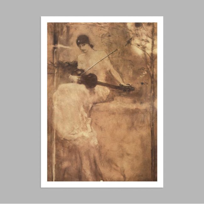 Poetry coordinates the violin reart (original, Gizis), Poster