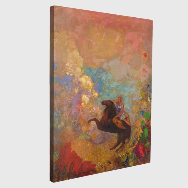 Πίνακας ζωγραφικής Muse on Pegasus, Redon Odilon