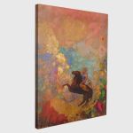 Canvas print Muse on Pegasus, Redon Odilon, Reprint