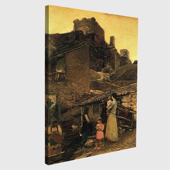 Canvas print Anafiotika, Ksidias