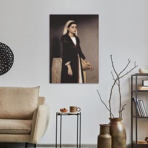 Πίνακας ζωγραφικής Χωριατοπούλα με πανέρι, Πανώριος 2