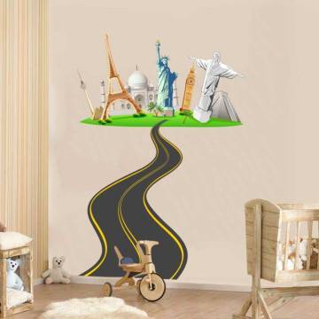 Wall stickers The road to the world, art 2