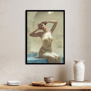In the bathhouse, Rallis, Poster