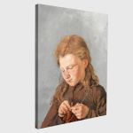 Canvas print Girl weaving, Pantazis