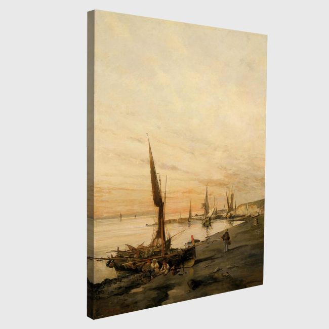 Canvas print Sunset at bay, Volanakis