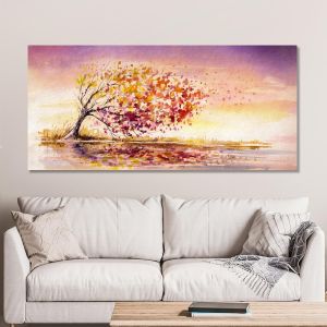 Πίνακας σε καμβά Autumn wind panoramic, πανοραμικός 2