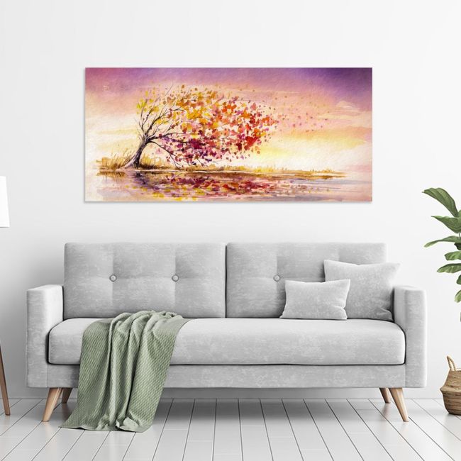 Canvas print Autumn wind panoramic