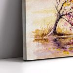 Canvas print Autumn wind panoramic