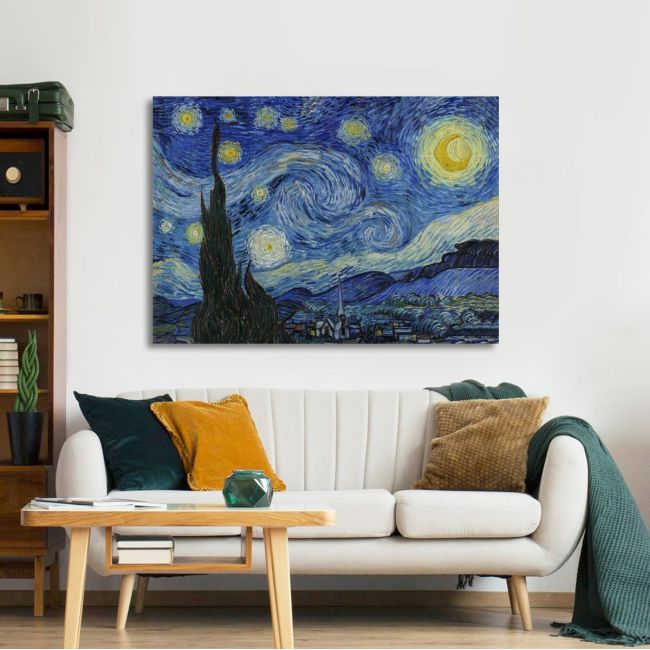 Πίνακας ζωγραφικής Starry night, Vincent van Gogh