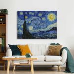 Πίνακας ζωγραφικής Starry night, Vincent van Gogh
