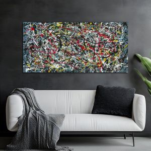 Πίνακας σε καμβά In Pollock style I, πανοραμικός