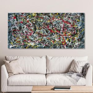 Πίνακας σε καμβά In Pollock style I, πανοραμικός 2