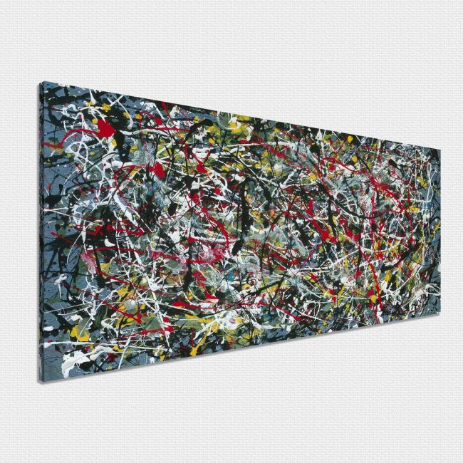Πίνακας σε καμβά In Pollock style I, πανοραμικός