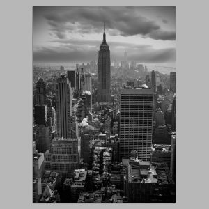 Empire state building, black & white, poster 2