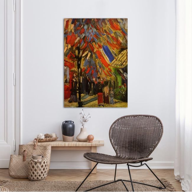 Celebration of July in Paris, Vincent van Gogh, canvas print