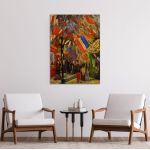 Celebration of July in Paris, Vincent van Gogh, canvas print