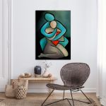 Canvas print Abstract lovers