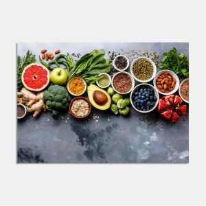 Nuts and vegetables, poster 2
