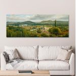 Canvas print Panoramic view of the Ile de France, Rousseau T., reproduction